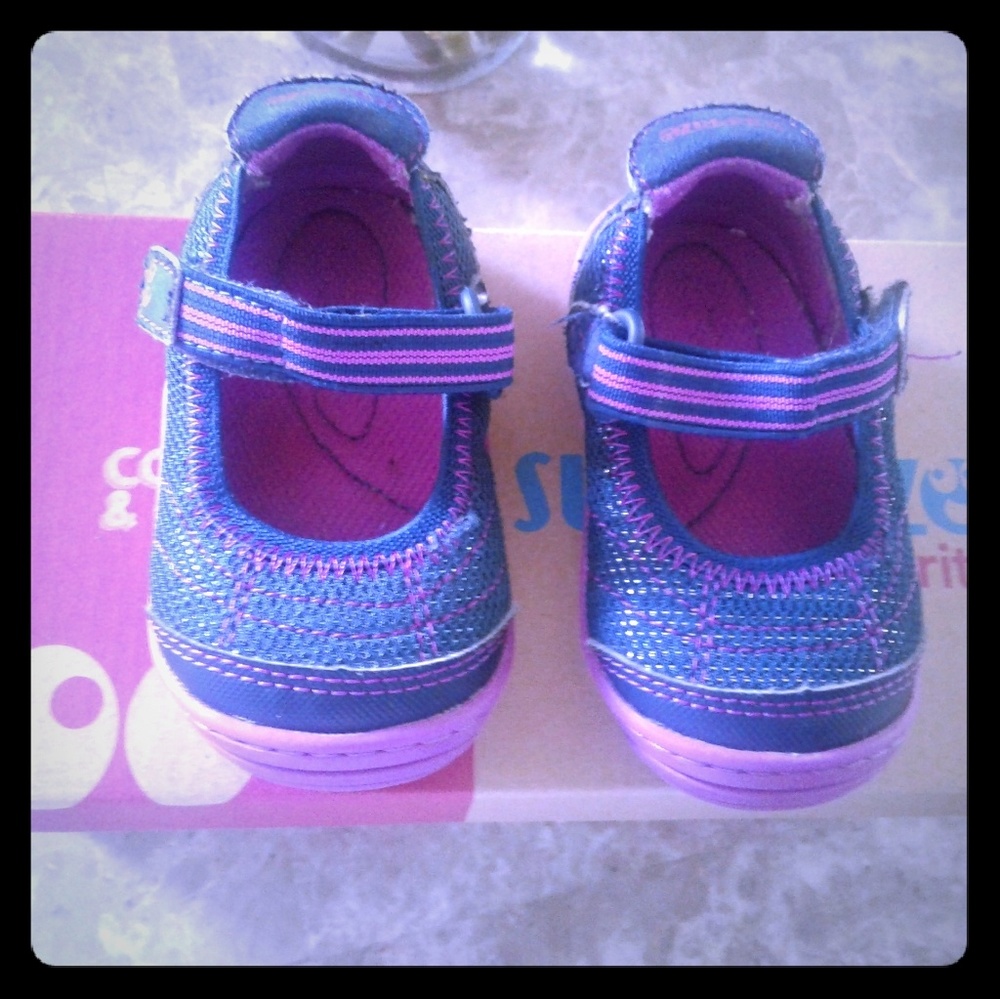 Navy and Purple Mary Jane's